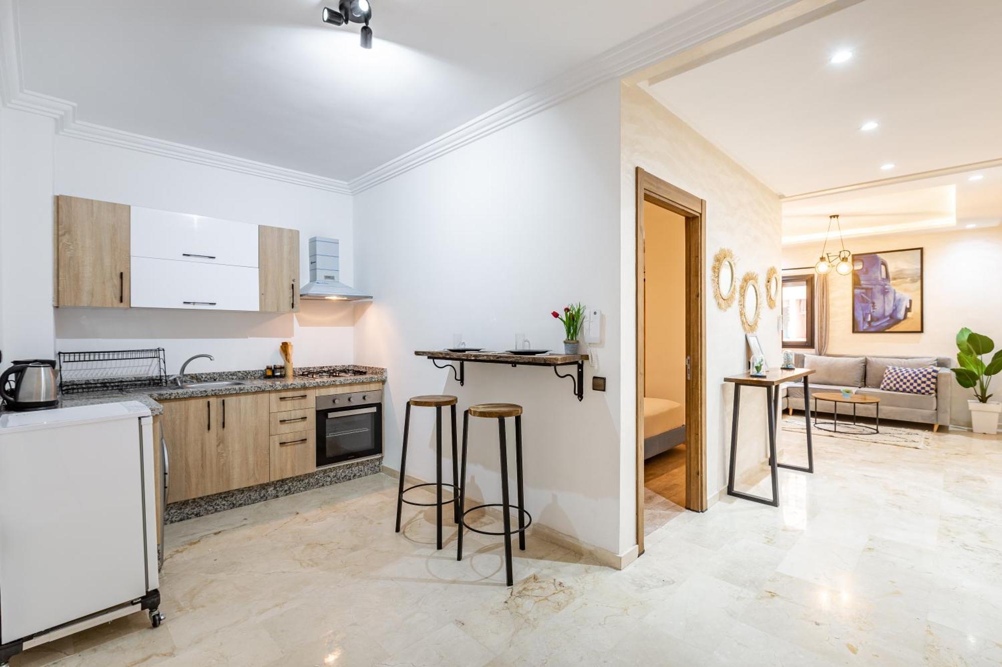 Magnificent Apartment In Gueliz - 100% Equipped Марракеш Екстер'єр фото